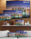 New York City Manhattan downtown - Cityscapes Photography on Wrapped Canvas