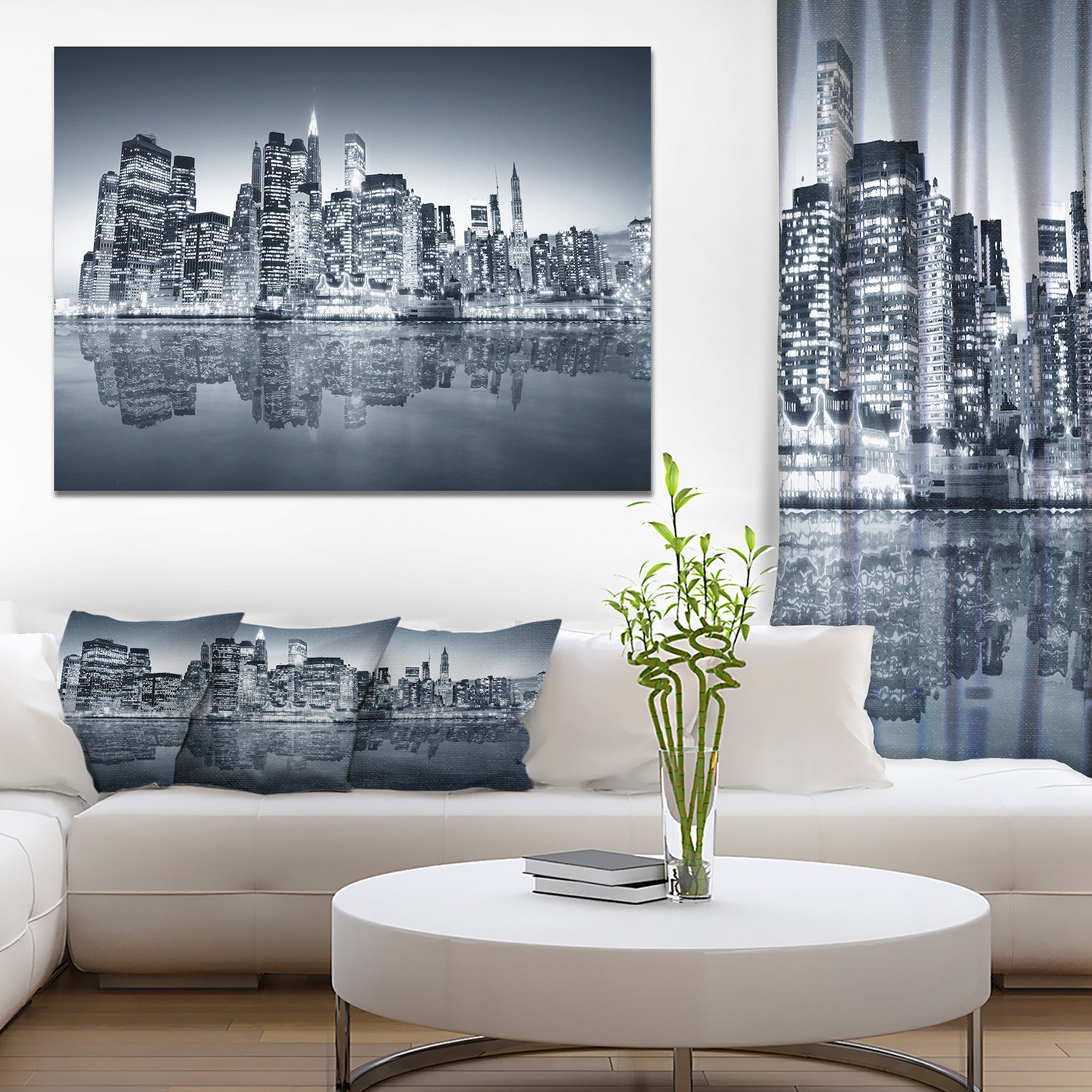 New York City Downtown - Cityscapes Photography on Wrapped Canvas