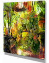 Grapes Vine - Floral Painting Print on Wrapped Canvas