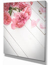 Romantic Pink Roses - Floral photography on Wrapped Canvas