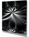 Flower fractal pattern - Digital Art on wrapped Canvas