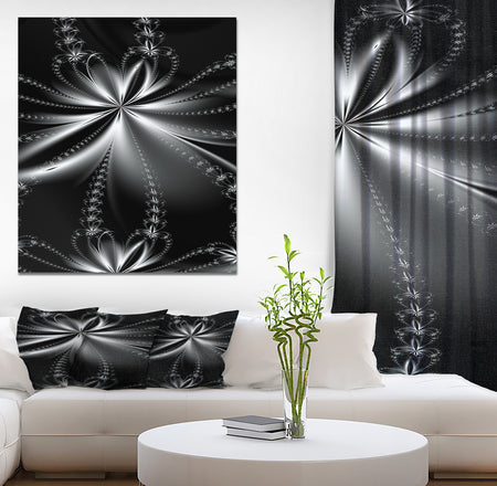 Flower fractal pattern - Digital Art on wrapped Canvas