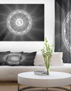 Glowing mandala intensity map - Digital Art on wrapped Canvas