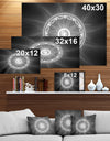 Glowing mandala intensity map - Digital Art on wrapped Canvas