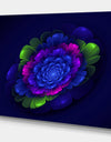 Fractal Summer Abstract flower - Art on wrapped Canvas