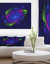 Fractal Summer Abstract flower - Art on wrapped Canvas