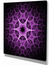 Abstract purple thorn flower - Art on wrapped Canvas