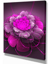 Pink Lotus - Floral Contemporary Art on wrapped Canvas