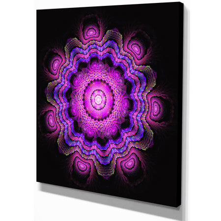 Colored Circles - Floral Contemporary Art on wrapped Canvas