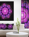Colored Circles - Floral Contemporary Art on wrapped Canvas