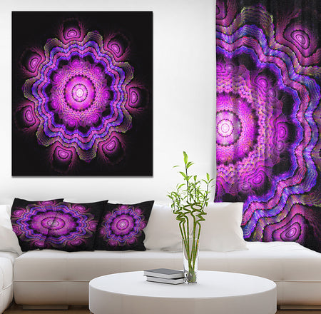 Colored Circles - Floral Contemporary Art on wrapped Canvas