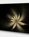 Golden Flower - Digital Art on wrapped Canvas