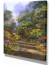 Colorful Flower - Floral Contemporary Art on wrapped Canvas