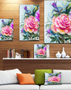 Yellow Roses - Floral Painting Print on Wrapped Canvas