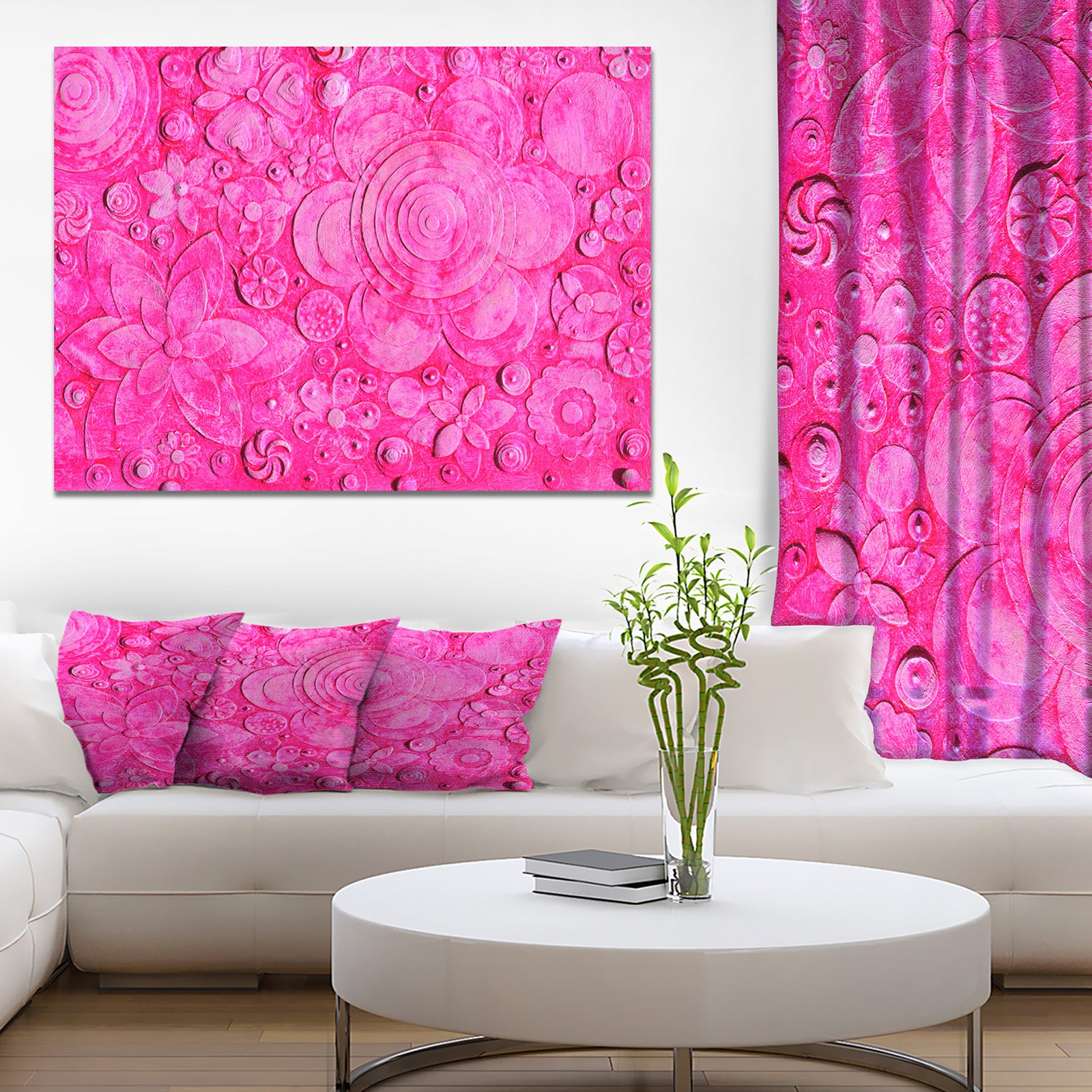Summer hawaiin Flowers - Digital Art on wrapped Canvas