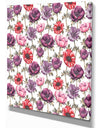 Colorful Abstract Floral Pattern - Floral Painting Print on Wrapped Canvas