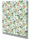 Floral Seamless pattern Flower Background - Floral Painting Print on Wrapped Canvas