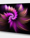 Flowery Purple - Digital Art on wrapped Canvas