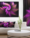 Flowery Purple - Digital Art on wrapped Canvas