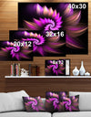 Flowery Purple - Digital Art on wrapped Canvas