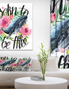 Whale and Roses - Floral Painting Print on Wrapped Canvas