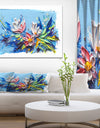 Bunch of Flowers - Floral Painting Print on Wrapped Canvas