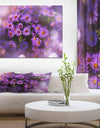 Purple Aster Flower Photograpy Art - Floral photography on wrapped Canvas