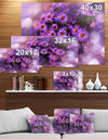 Purple Aster Flower Photograpy Art - Floral photography on wrapped Canvas