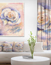 Rose Watercolor Painting artwork - Floral Painting Print on Wrapped Canvas