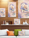 Rose Watercolor Painting artwork - Floral Painting Print on Wrapped Canvas