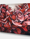 Red Roses Petal Photography Artwork - Floral Photography on wrapped Canvas