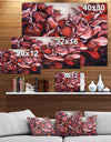 Red Roses Petal Photography Artwork - Floral Photography on wrapped Canvas