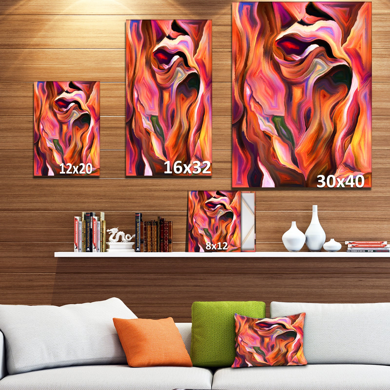 Geometry Paint - Digital Art on wrapped Canvas