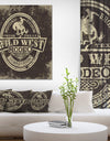 Wild west rodeo - Farmhouse Contemporary Art on wrapped Canvas