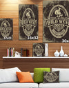 Wild west rodeo - Farmhouse Contemporary Art on wrapped Canvas