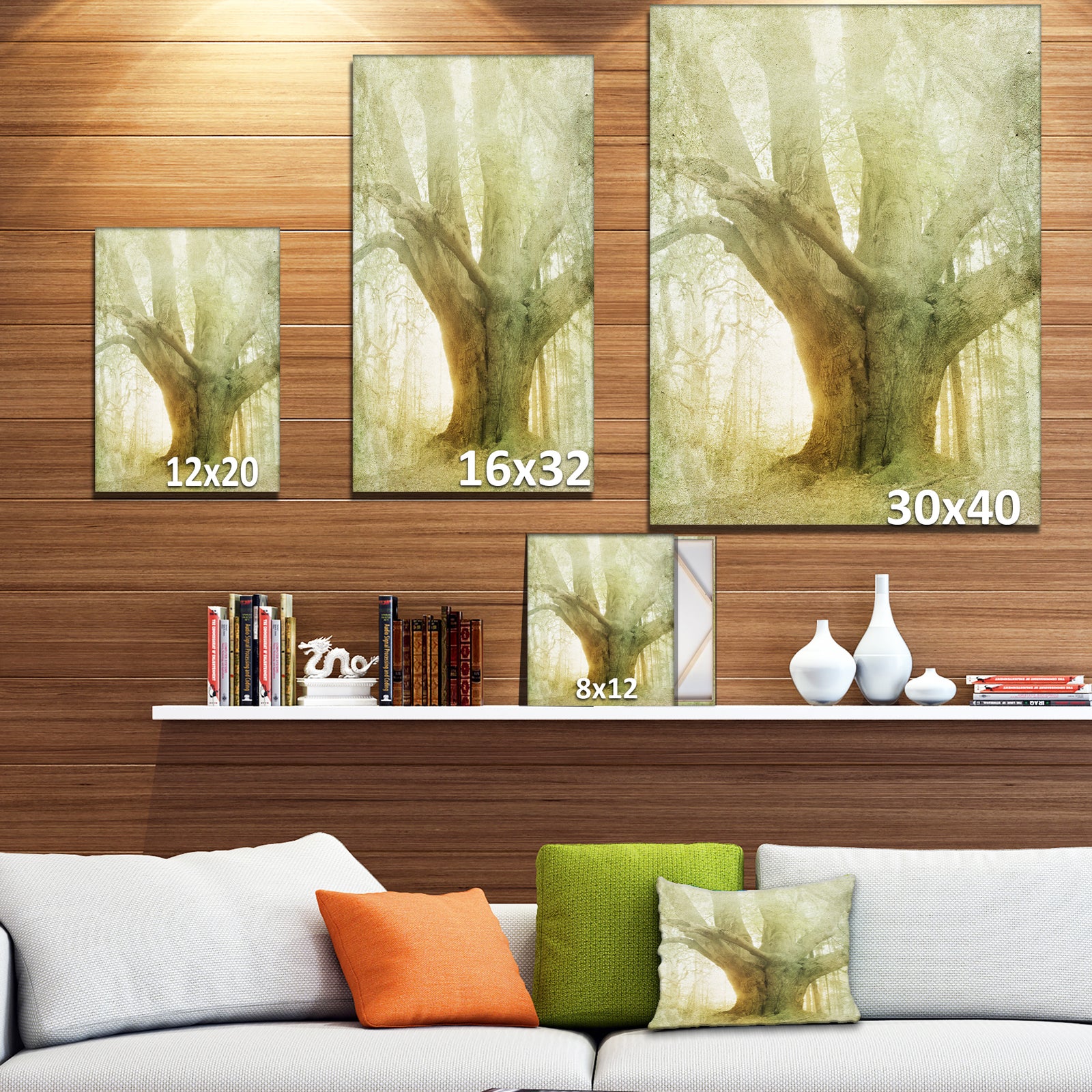 Vintage Forest - Landscapes Photography on wrapped Canvas