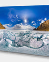 Baikal ice hummocks in Olk - Landscapes photography on wrapped Canvas