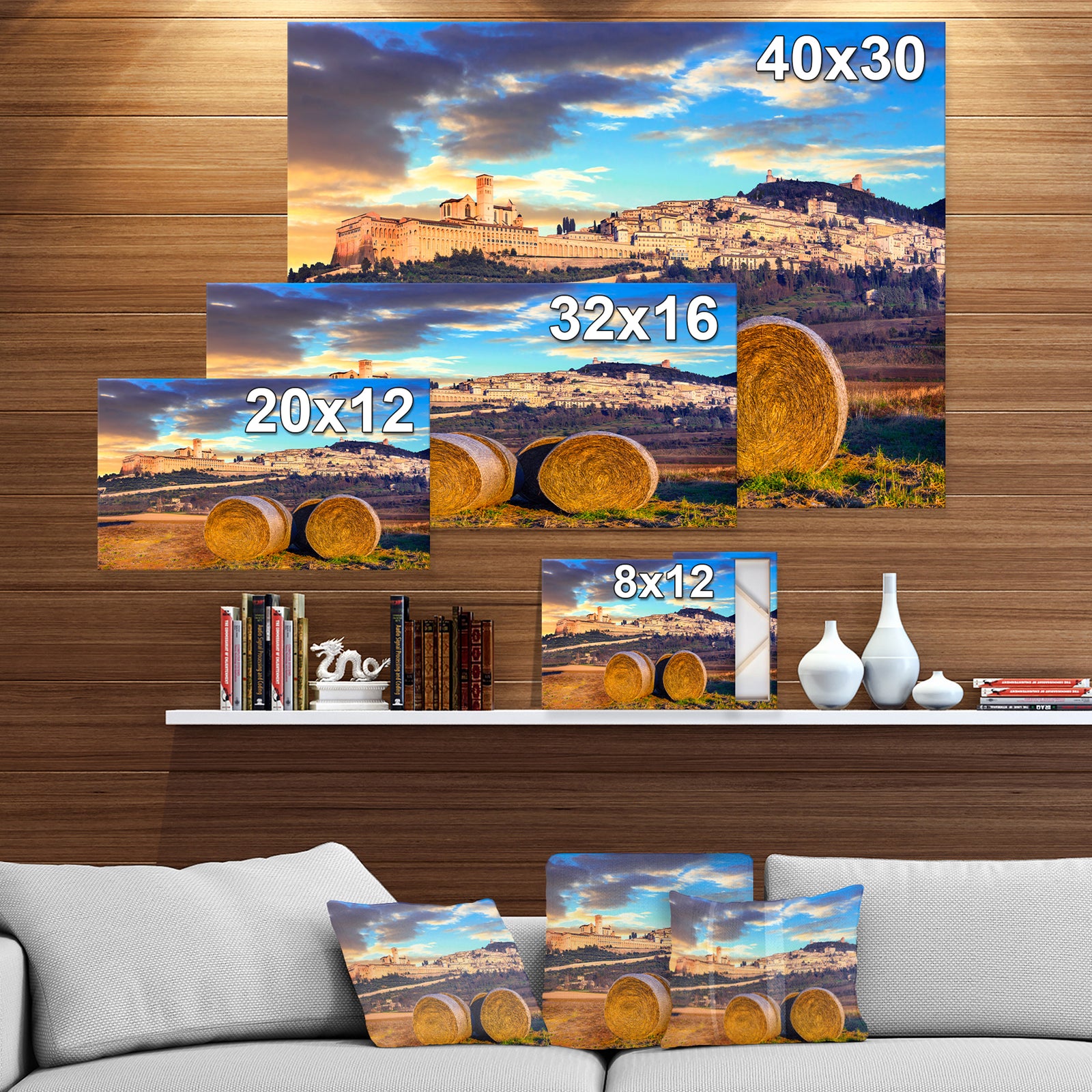 Italian countryside - Landscapes photography on wrapped Canvas