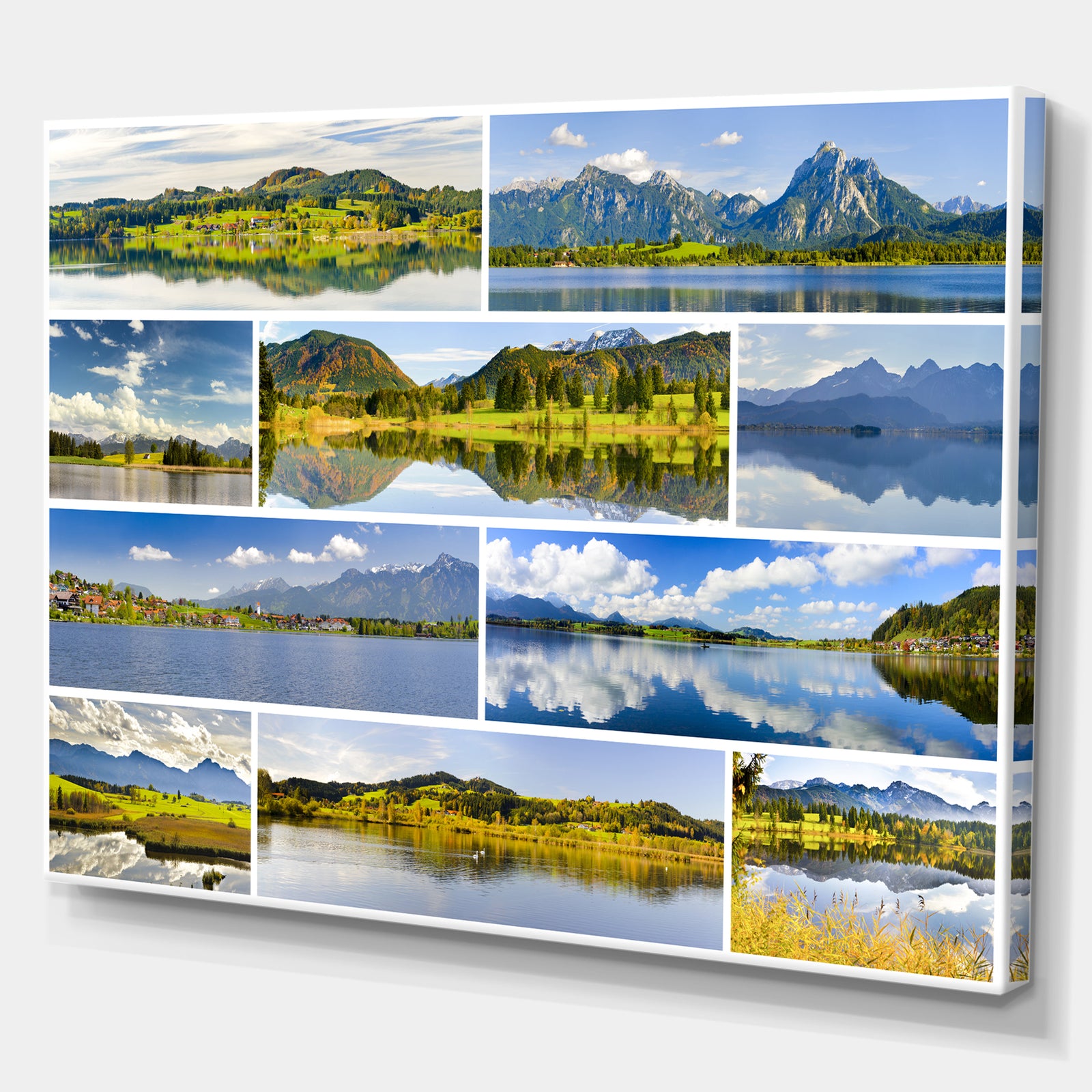 Bavaria Panorama - Landscapes photography on wrapped Canvas
