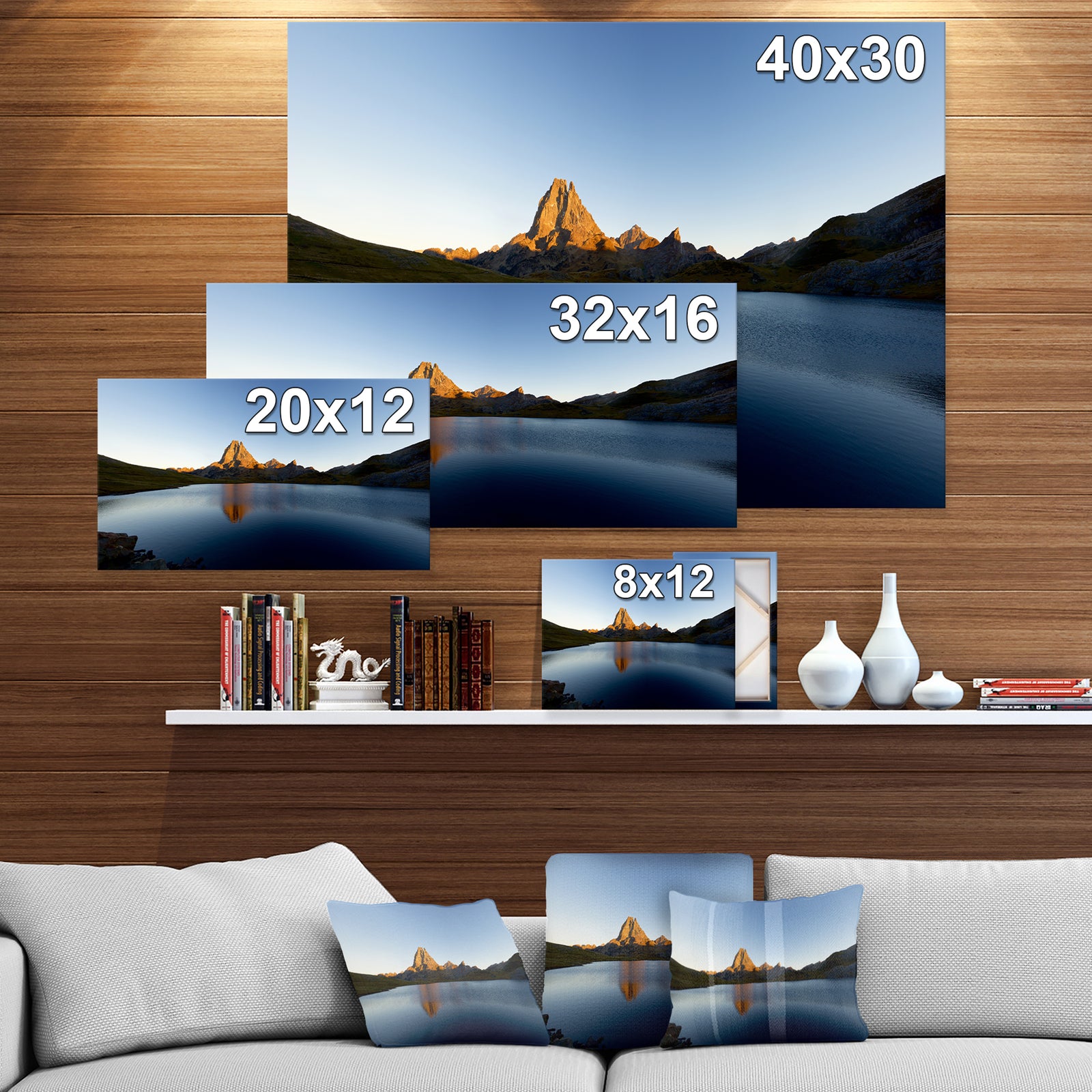Pyrenees in France - Landscapes photography on wrapped Canvas