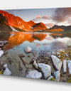 Fire Lake - Lake Landscapes Photographic on wrapped Canvas