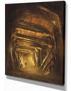 Inside of the mine shaft - Landscapes Contemporary on wrapped Canvas