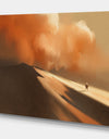 Desert Sandstorm - Landscapes Photography on wrapped Canvas