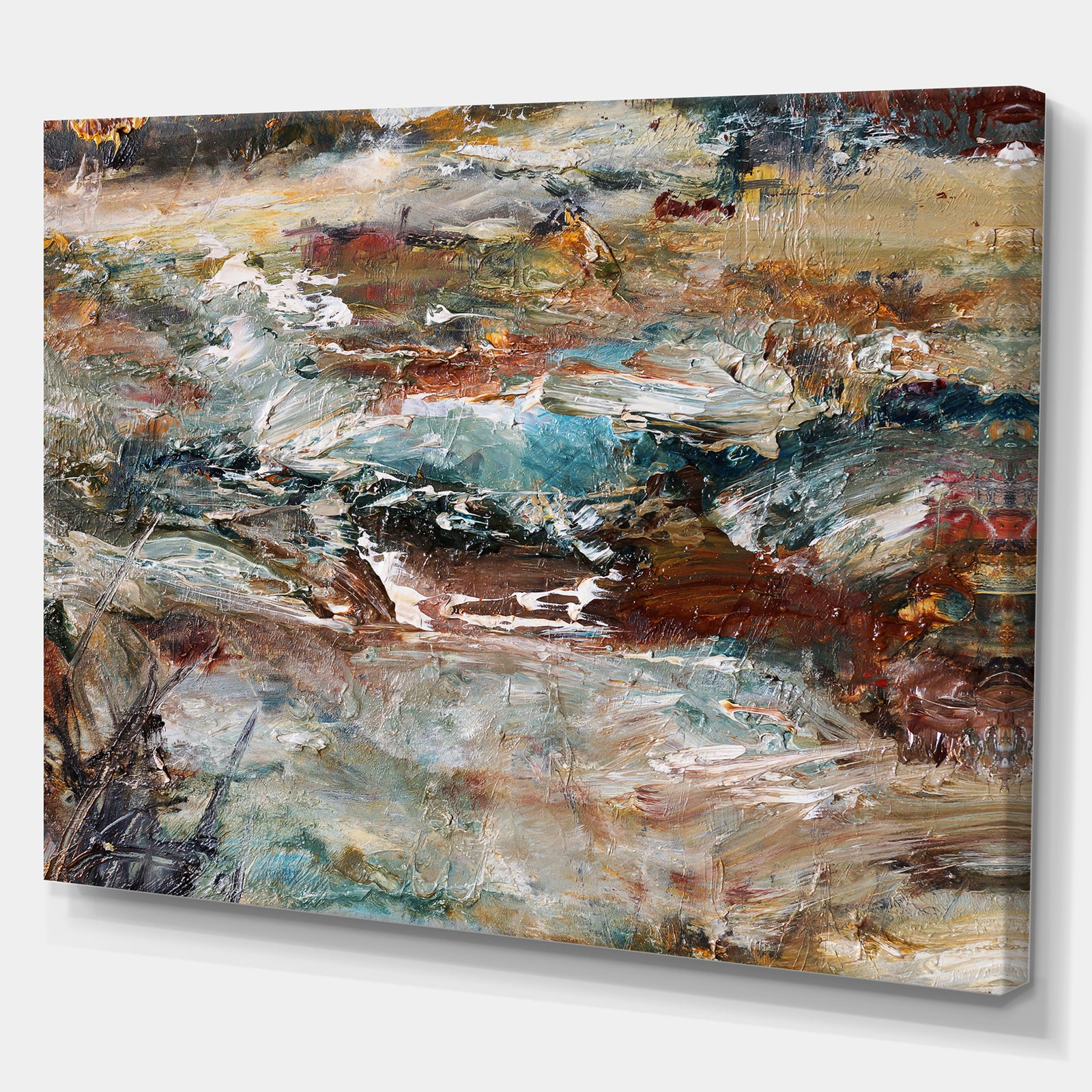 Winter in Oil Painting - Landscapes Painting Print on Wrapped Canvas