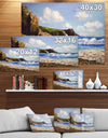 Seagull in Sea Landscape View - Landscapes Painting Print on Wrapped Canvas