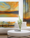 Lake in Sunset View - Landscapes Painting Print on Wrapped Canvas