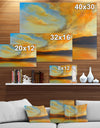 Lake in Sunset View - Landscapes Painting Print on Wrapped Canvas