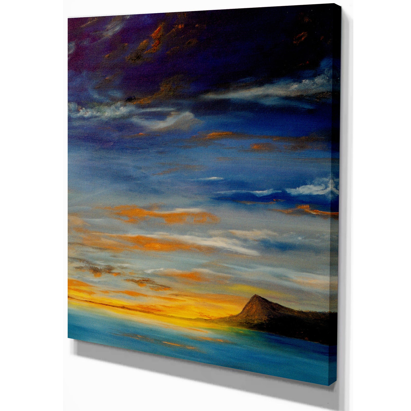 Distant Mountain - Landscapes Photography on wrapped Canvas