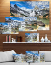 West Siberia Mountain lake - Lake Landscapes Photographic on wrapped Canvas