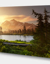 Lake And Mount Shuksan - Lake Landscapes Photographic on wrapped Canvas